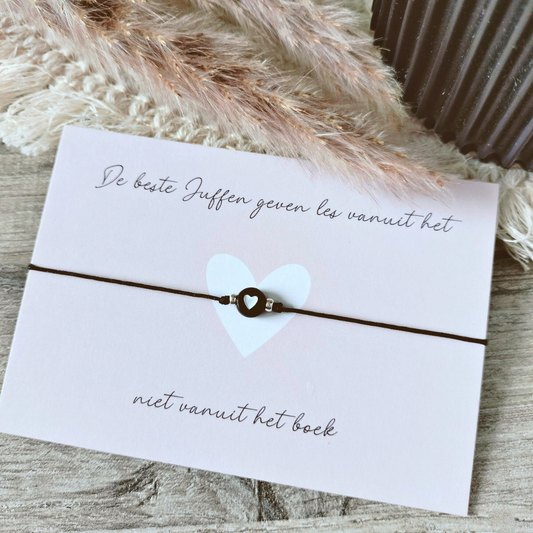 Armbandje voor de juf – Hartje