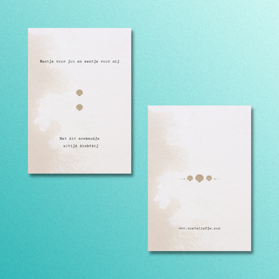 Armbandenset ‘Blue Beach Connection’ – voor moeder & kind