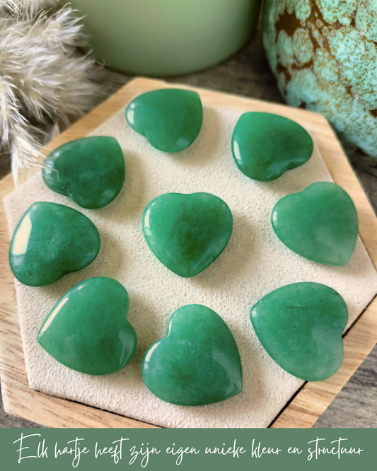 Groene Aventurijn Hartje – Een Symbool van Geluk en Groei