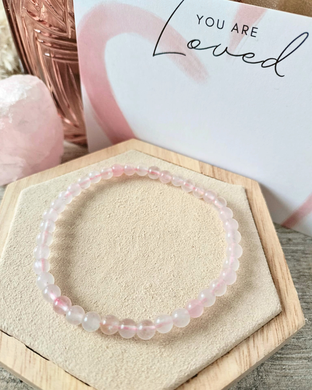Rozenkwarts Kogelarmband – Voor Onvoorwaardelijke Liefde en Verbinding