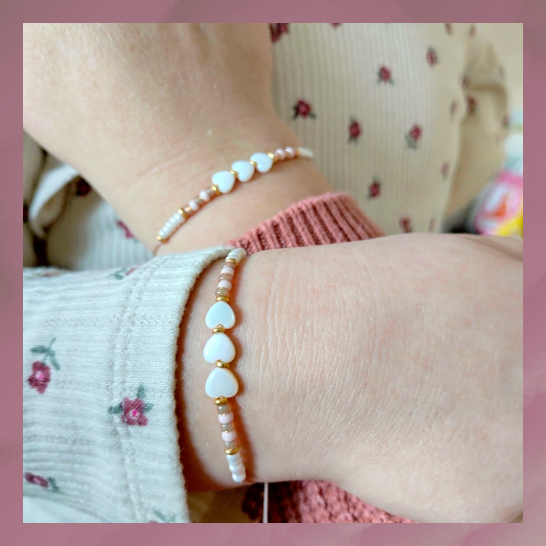 Armbandenset Moeder & Dochter – Hartje
