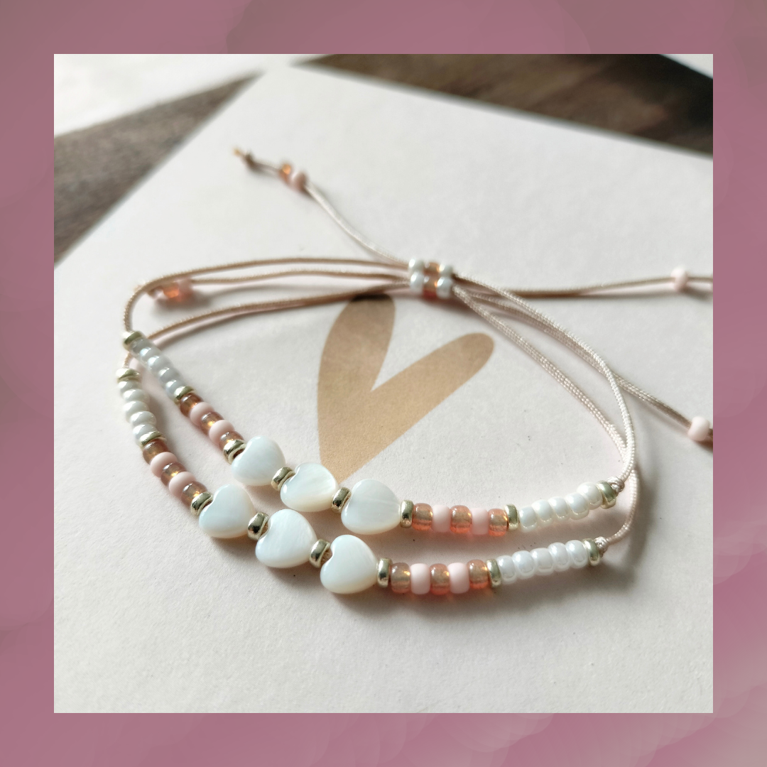 Armbandenset Moeder & Dochter – Hartje