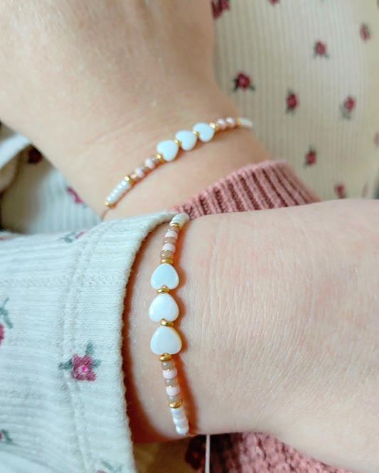 Armbandenset Moeder & Dochter – Hartje