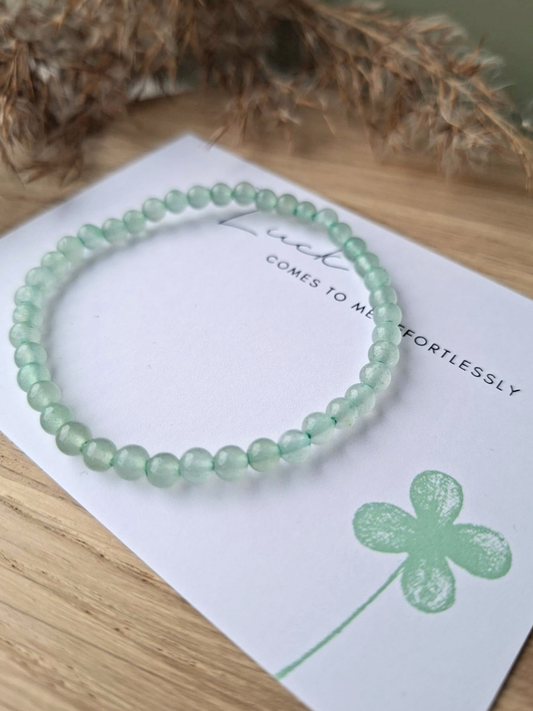 Good Luck Edelsteen Armbandje – Groene Aventurijn 4 mm
