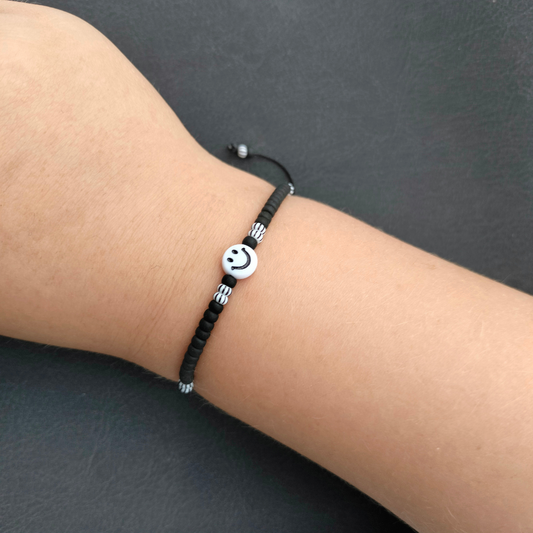 Wensarmbandje ‘Jij kan dit!’ – Back to School Zwart-Wit