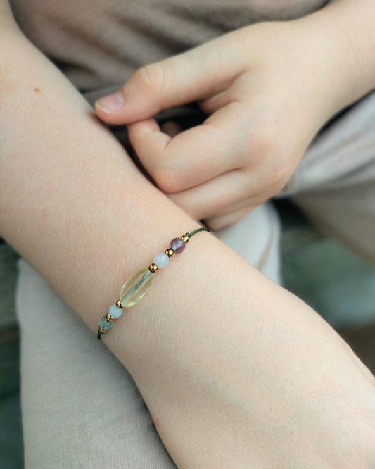 Back to School Edelsteen Armbandje Jongens – ‘Slim, sterk en dapper’