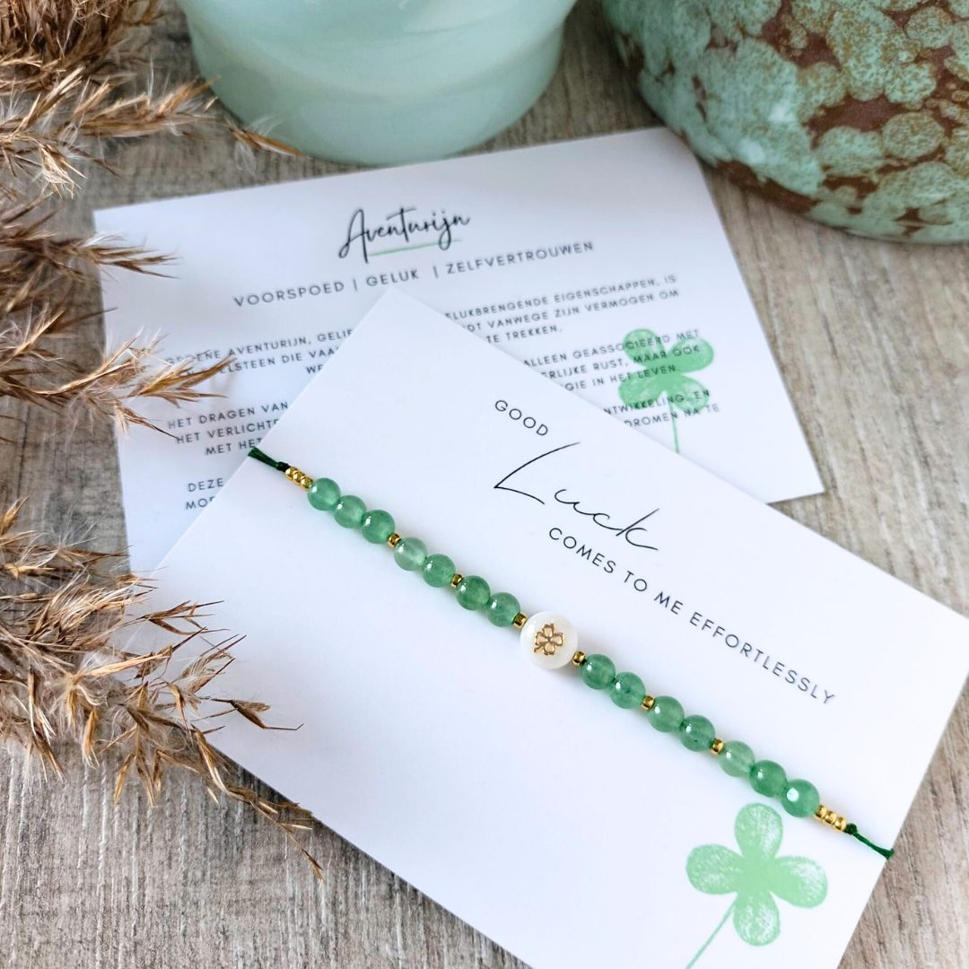 Good Luck Armbandje – Groene Aventurijn