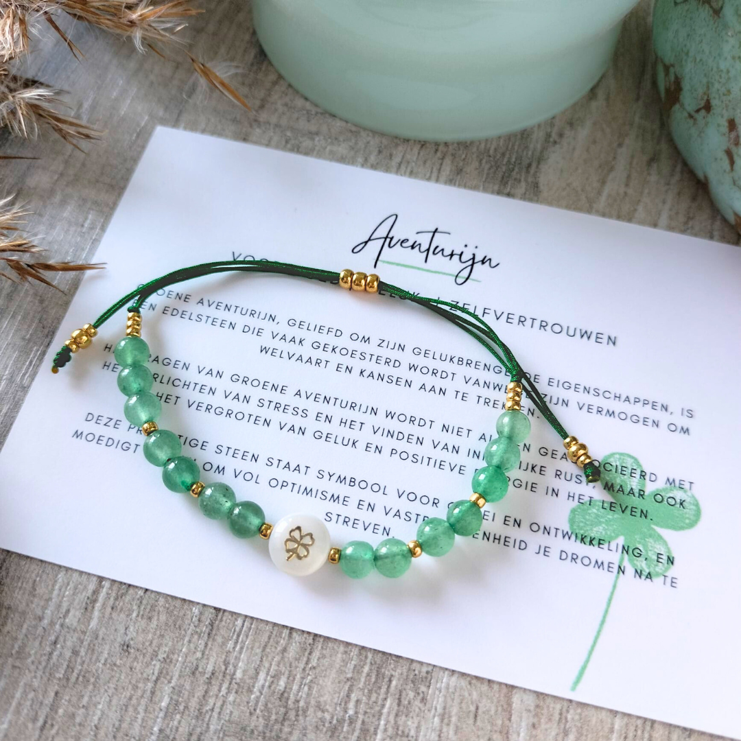 Good Luck Armbandje – Groene Aventurijn