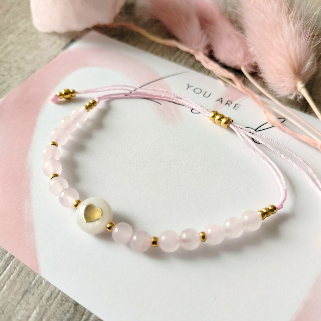 Armbandje Rozenkwarts – Liefde die je Draagt