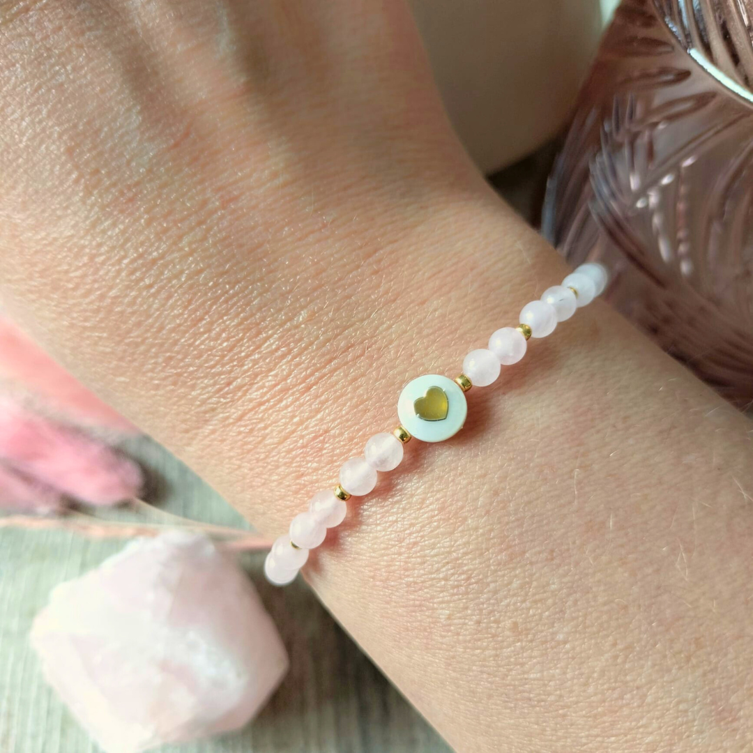 Armbandje Rozenkwarts – Liefde die je Draagt