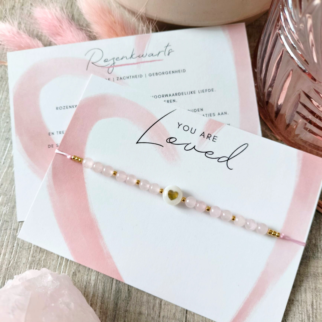 Armbandje Rozenkwarts – Liefde die je Draagt
