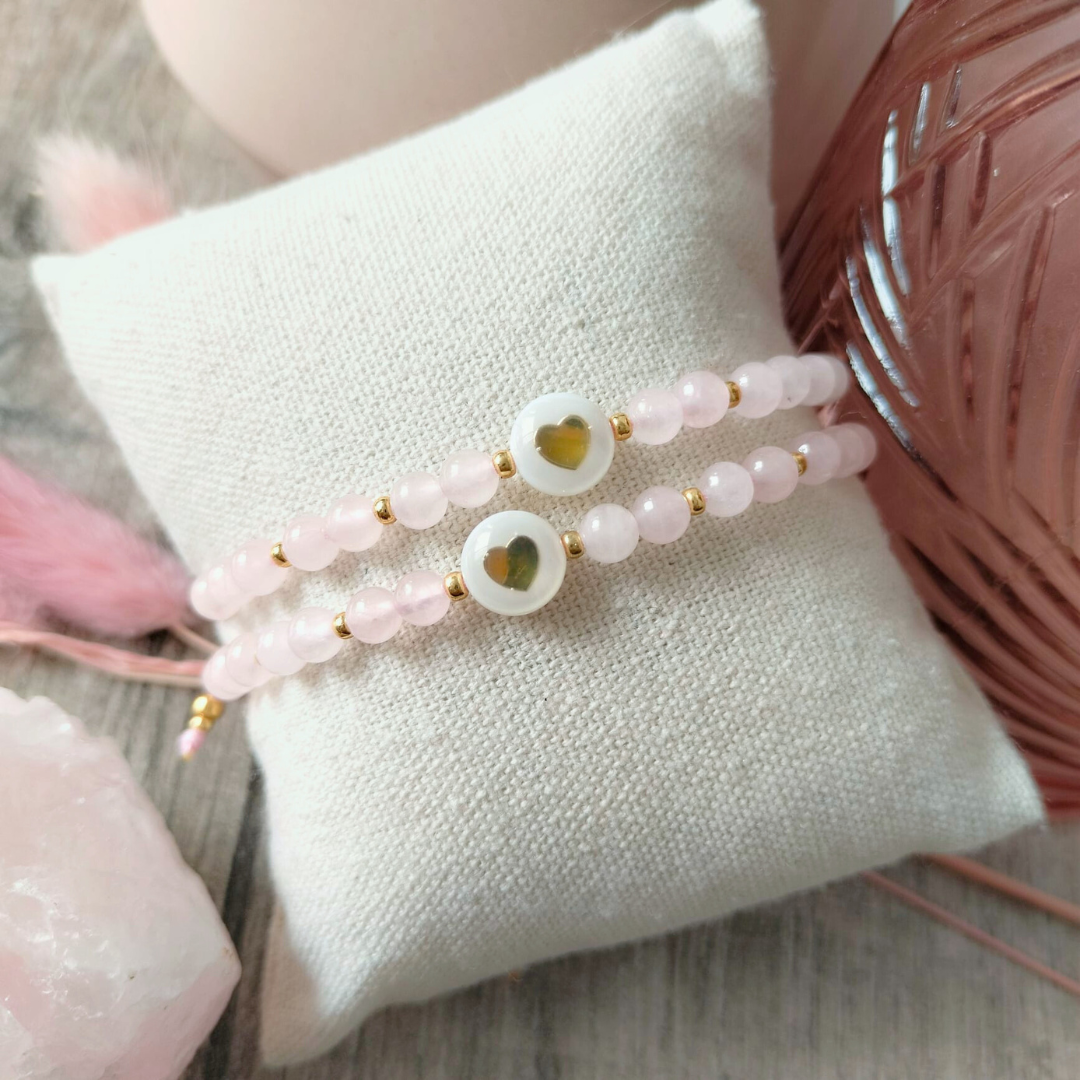 Armbandje Rozenkwarts – Liefde die je Draagt