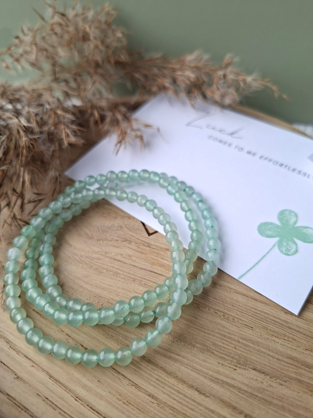 Good Luck Edelsteen Armbandje – Groene Aventurijn 4 mm