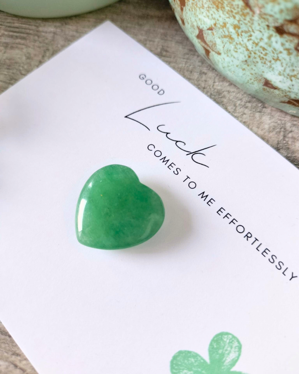 Groene Aventurijn Hartje – Een Symbool van Geluk en Groei