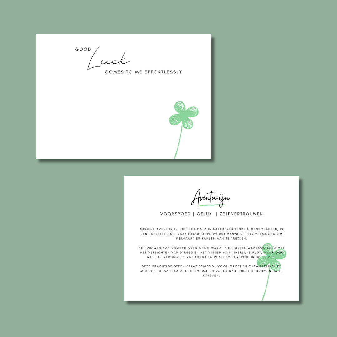 Good Luck Armbandje – Groene Aventurijn