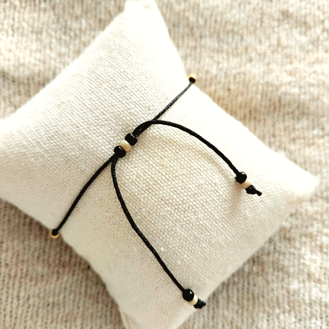 Set Miyuki Koord Armbandjes met Dalmatiër Jaspis Tube Kraal