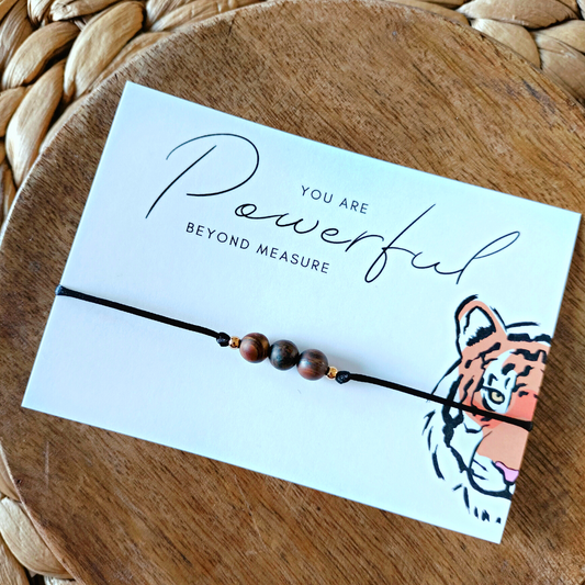 Satijnen Armband met Tijgeroog – Kracht, Moed & Vertrouwen